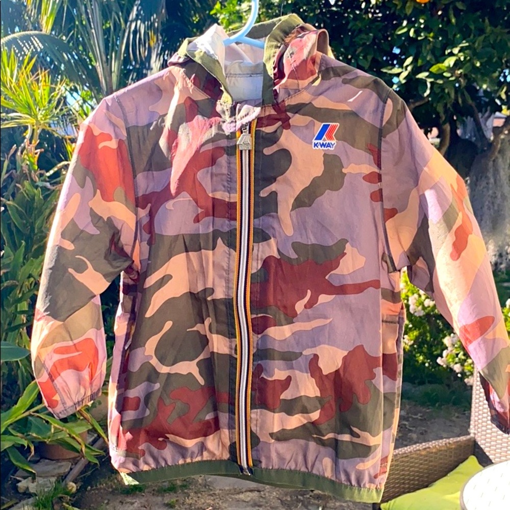 COPY - K-Way Camo windbreaker jacket